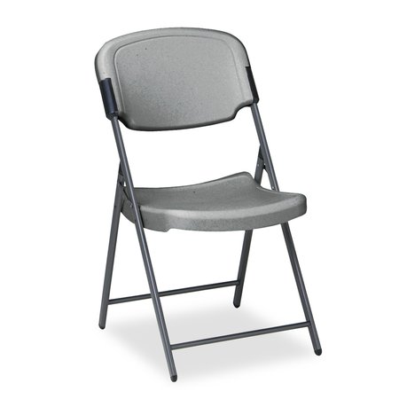 ICEBERG Rough N Ready Series Resin Folding Chair, 18.75"W35.5"H 64007